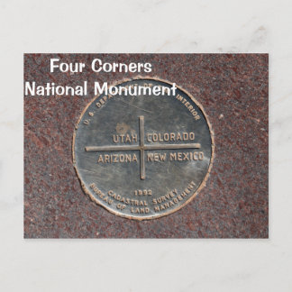 Four Corners National Monument Postcard