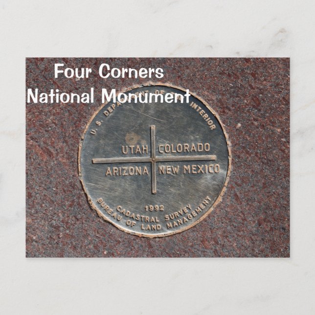 Four Corners National Monument Postcard (Front)