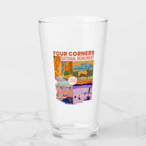 Four Corners National Monument w National Parks 2 Glass