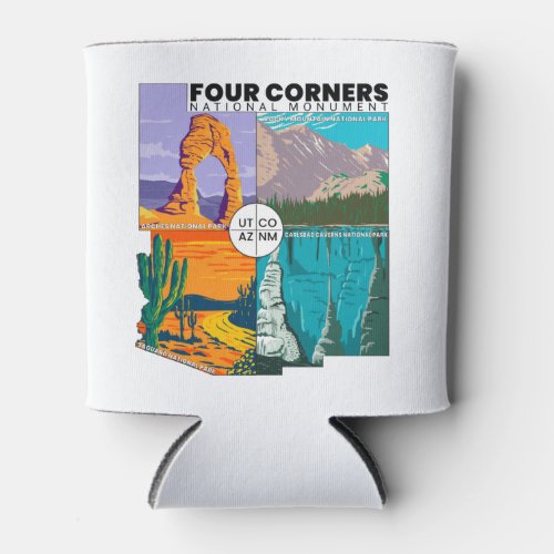 Four Corners National Monument with National Parks Can Cooler
