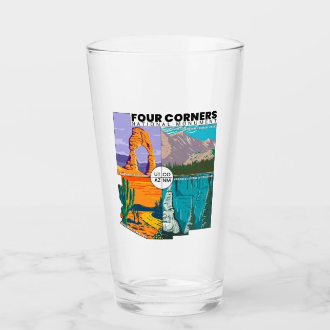 Four Corners National Monument with National Parks Glass (Front)