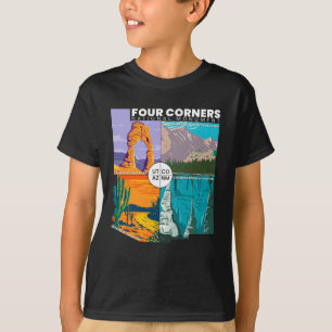 Four Corners National Monument with National Parks T-Shirt
