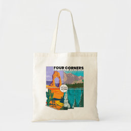 Four Corners National Monument with National Parks Tote Bag