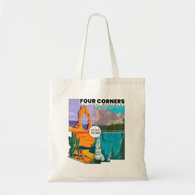 Four Corners National Monument with National Parks Tote Bag (Front)
