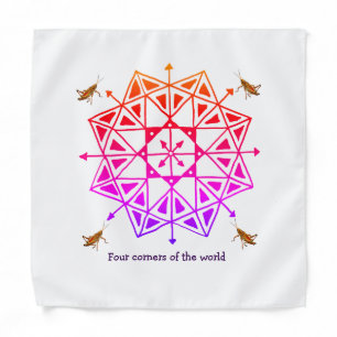 Four corners world bandana
