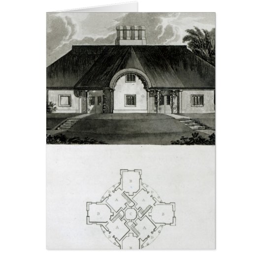 Four Cottages, 1818 Cards (Front)