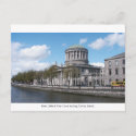 Ireland postcard, Four Courts & River Liffey
