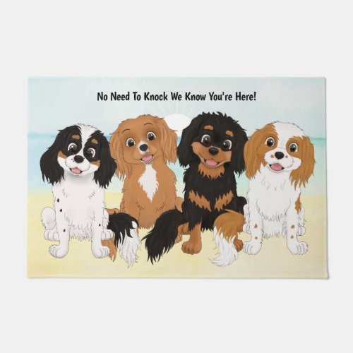 Four Crazy Cavaliers Know Youre Here  Doormat