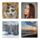 Four Custom Family Photo Template Personalized