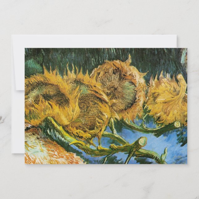 Four Cut Sunflowers by Vincent van Gogh (Front)