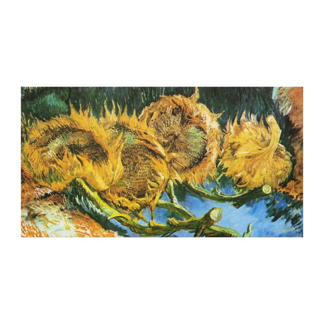 four cut sunflowers van gogh