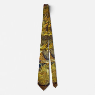 Four Cut Sunflowers Painting Vincent van Gogh Neck Tie