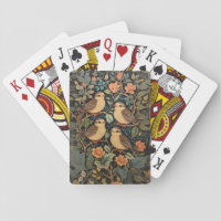 Four Cute Baby Birds Nature Inspired  Playing Cards