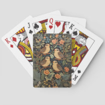 Four Cute Baby Birds Nature Inspired  Poker Cards