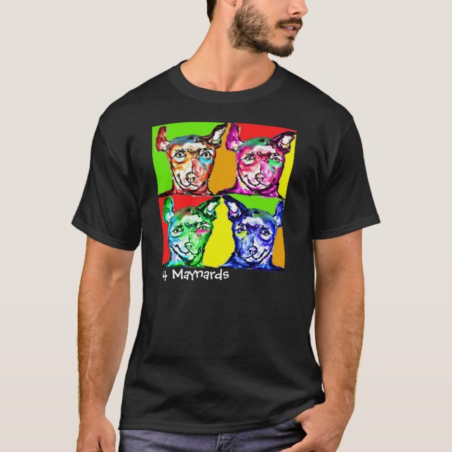Four cute doggies for dog lovers. T-Shirt (Front)