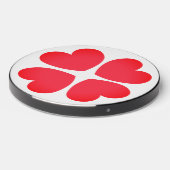 Four Cute Red Hearts In A Circle  Wireless Charger (Front 2)
