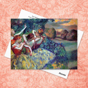 Four Dancers Ballerinas Edgar Degas Postcard