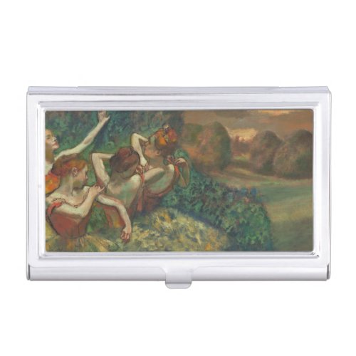 Four Dancers by Degas Business Card Case