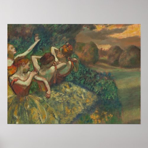 Four Dancers by Degas Poster