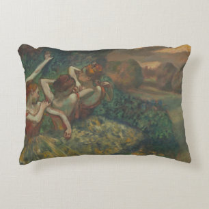Four Dancers by Edgar Degas, Ballet Fine Art Accent Pillow