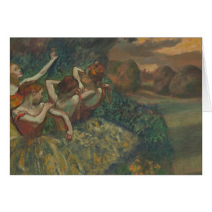 Four Dancers by Edgar Degas, Ballet Fine Art Cards