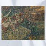 Four Dancers by Edgar Degas, Ballet Fine Art Jigsaw Puzzle<br><div class="desc">Four Dancers (1900) by Edgar Degas is a vintage impressionism fine art painting featuring four ballerinas getting ready for their performance just off stage. The girls are dressed in beautiful tutus. About the artist: Edgar Degas (1834-1917) is regarded as one of the founders of Impressionism although he preferred realism and...</div>
