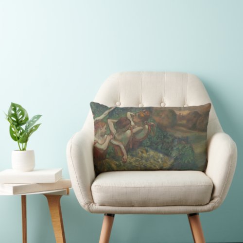 Four Dancers by Edgar Degas Ballet Fine Art Lumbar Pillow