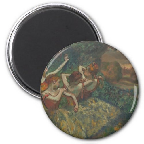 Four Dancers by Edgar Degas Ballet Fine Art Magnet