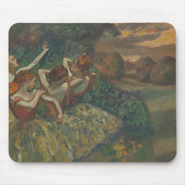 Four Dancers by Edgar Degas, Ballet Fine Art Mouse Pad (Front)