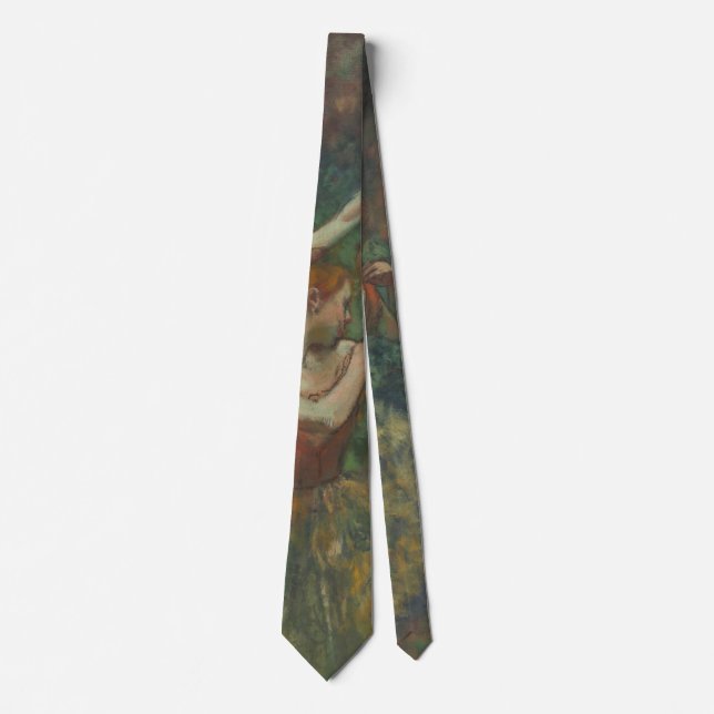 Four Dancers by Edgar Degas, Ballet Fine Art Neck Tie (Front)