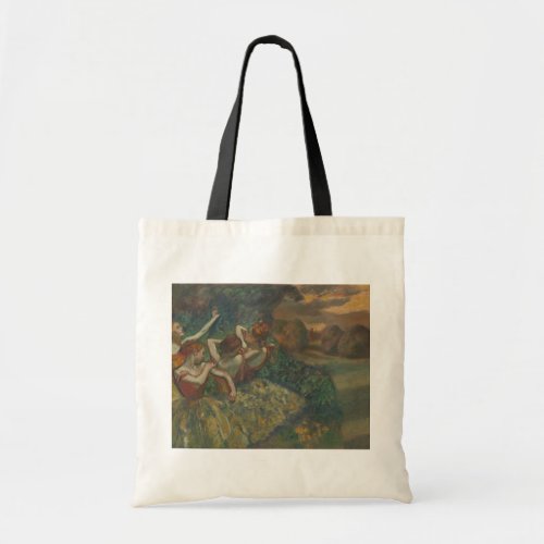 Four Dancers by Edgar Degas Ballet Fine Art Tote Bag