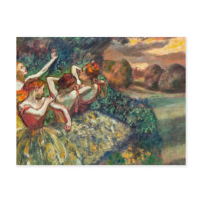 Four Dancers | Edgar Degas | Postcard
