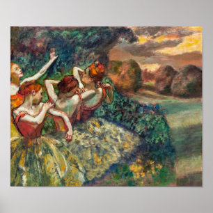 Four Dancers Edgar Degas Poster