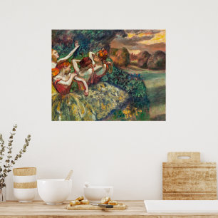 Four Dancers Edgar Degas Poster