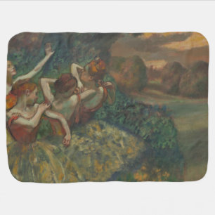 Four Dancers, Impressionist Painting, Edgar Degas Baby Blanket