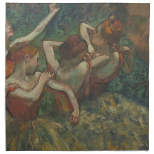 Four Dancers, Impressionist Painting, Edgar Degas Cloth Napkin