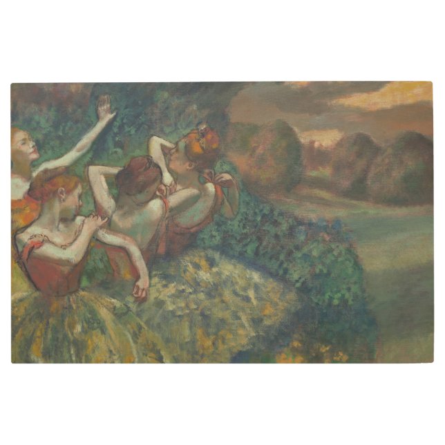 Four Dancers, Impressionist Painting, Edgar Degas Metal Print (Front)