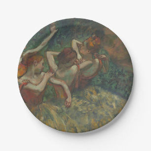 Four Dancers, Impressionist Painting, Edgar Degas Paper Plates