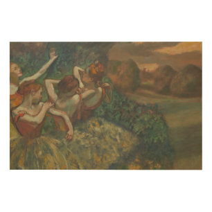 Four Dancers, Impressionist Painting, Edgar Degas Wood Wall Art