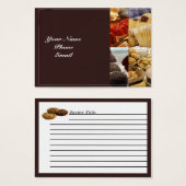 Four Dessert Panel on Chocolate Brown (Front & Back)