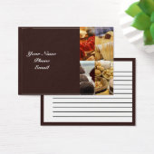 Four Dessert Panel on Chocolate Brown (Desk)