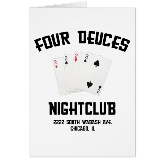 Four Deuces Cards (Front)