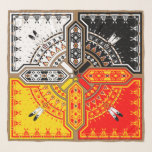 Four Directions scarf design<br><div class="desc">Designed by Lakota Artist Melvin War Eagle</div>