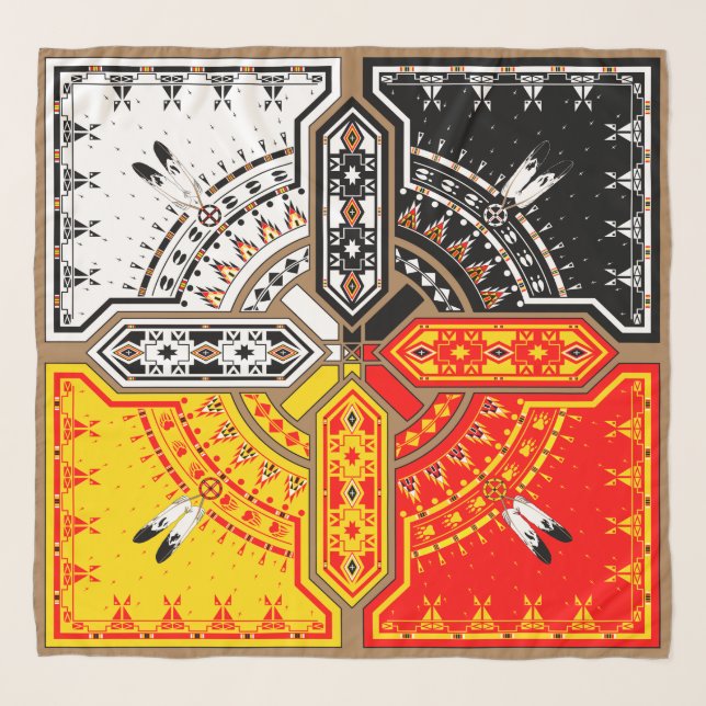 Four Directions scarf design (Front)