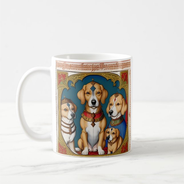 Four Dogs Mug  (Left)