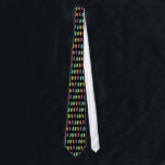 Four Dreidels Tie<br><div class="desc">Four multicolored dreidels showing nun,  gimel,  hei,  and shin. Nes Gadol Hayah Sham. A Chanukah design.</div>