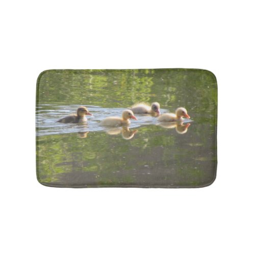 Four Ducklings Swimming Bath Mat