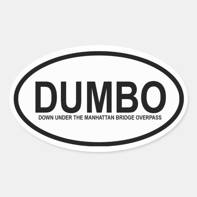 FOUR "DUMBO" OVAL STICKER (Front)