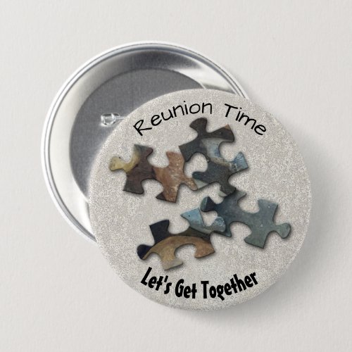 Four Earth Tone Puzzle Pieces Family Reunion