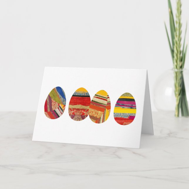 Four Eggs for Easter Holiday Card (Front)
